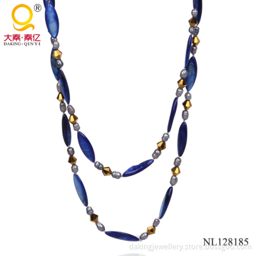 2014 Shell and Pearl Necklace Costume Jewelry Nl128185